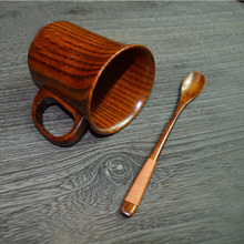 Exquisite Lovely Eco Friendly Japanese Tableware Creative Wooden Cups Coffee Mug Heat Insulation Vintage Wood Cup