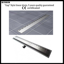 1200mm «Gap» Style Stainless Steel 304 Linear Shower Drain, Horizontal Drain, Shower Floor Waste, Shower Channel