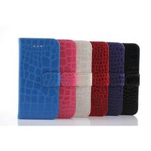 Wholesale Crocodile Pattern PU Wallet Folio Case for Apple iPhone 6 (4.7″) Mobile Phone Accessory W/ Credit Card Slot 6 Colors