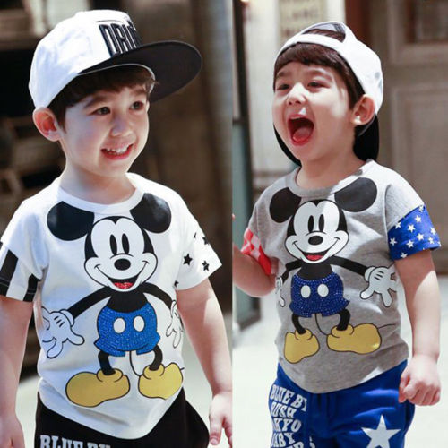 Free Shipping New 2015 Summer Cotton Fashion Korea Style Children T Shirts Kids Boys Clothes