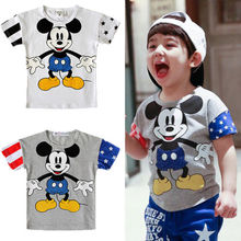 Free Shipping New 2015 Summer Cotton Fashion Korea Style Children T Shirts Kids Boys Clothes