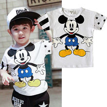 Free Shipping New 2015 Summer Cotton Fashion Korea Style Children T Shirts Kids Boys Clothes
