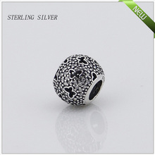 Fits Pandora Bracelets Abstract Micro Pave Silver Beads New Original 100 925 Sterling Silver Charms DIY