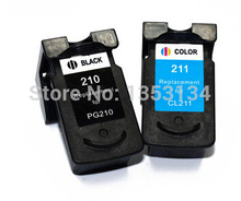 PG210 CL211 Refillable Ink Cartridge for Canon PG-210 CL-211 Printer PIXMA iP2700 iP2702 MP250 MP270 MP280 MP480 MP490.(3BK+1C)