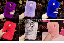 Warm Soft Real Rex Rabbit Fur Case Cover For Samsung Galaxy S5 Note3 Note4 Luxuxy Mobile