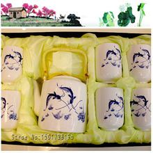 New style Jingdezhen porcelain ffee cups HandMade Coffee Tea Sets Teapot capacity 750ml Teacup150ml 6 pcs