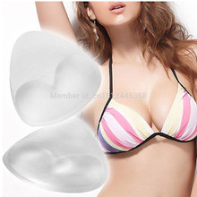 1pair Insert silicone triangle pads breast bikini bra enhancer swimsuit push up sutian sports bralette crop
