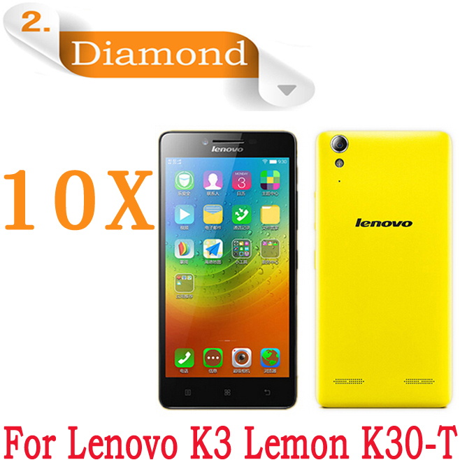 Cell Phone Lenovo Lemon K3 Diamond LCD Screen Protectors 10pcs 5 0 inch Lenovo K30 T