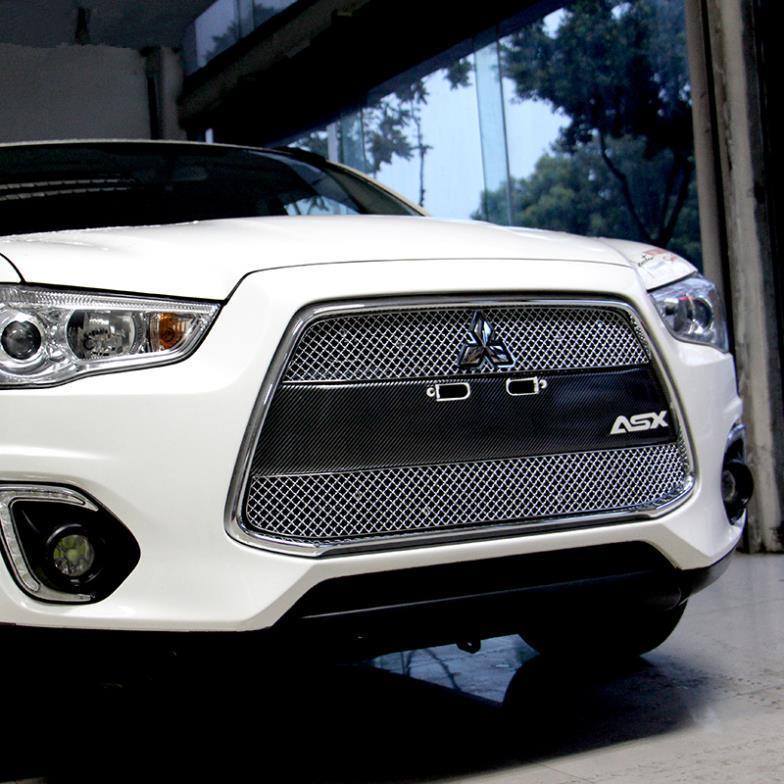 Car Aluminum alloy Racing grille auto Chrome plating decoration products accessories suitable for MITSUBISHI ASX 2013