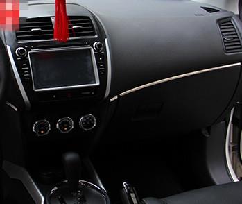 interior stainless steel interior moldings control trim for 2011 2013 MITSUBISHI ASX ASX auto accessories