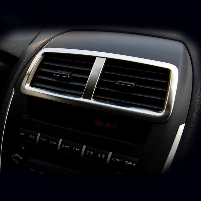 Stainless Steel air conditioning outlet decoration circle cover for Mitsubishi ASX 2011 2013 MITSUBISHI ASX Accessories