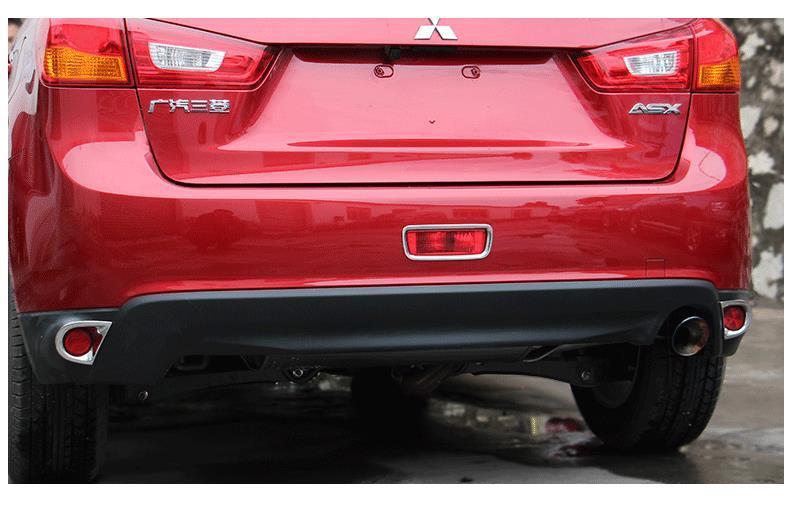 New Rear Fog Light Lamp Cover Chrome Trim Trims 3pcs for MITSUBISHI ASX MITSUBISHI ASX Accessories