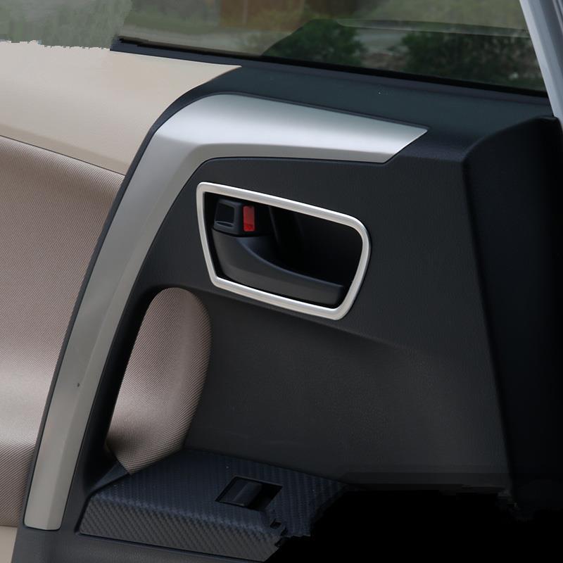 Stainless steel interior door handle cover trim decoration for Toyota RAV4 RAV 4 2014