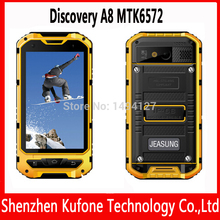 Original discovery a8 Android 4.2 mtk6572 quad core shockproof mobile phone smartphone Waterproof  Dustproof  WIFI Dual camera