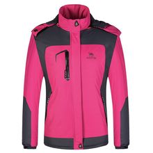 Free Shipping windbreaker jacket Winter Woman Men jackets softshell jacket Peach color