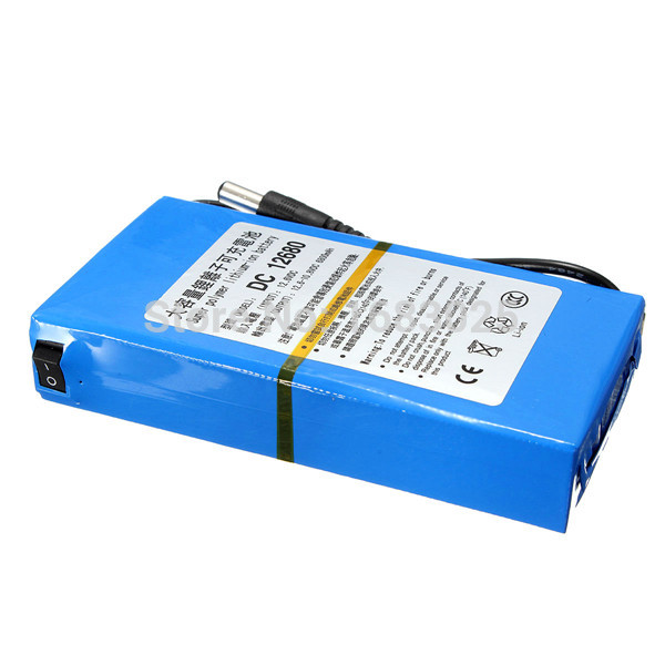  6800mAh for DC 12V Super Protable Rechargeable switch Lithium ion Battery Pack US Plug For