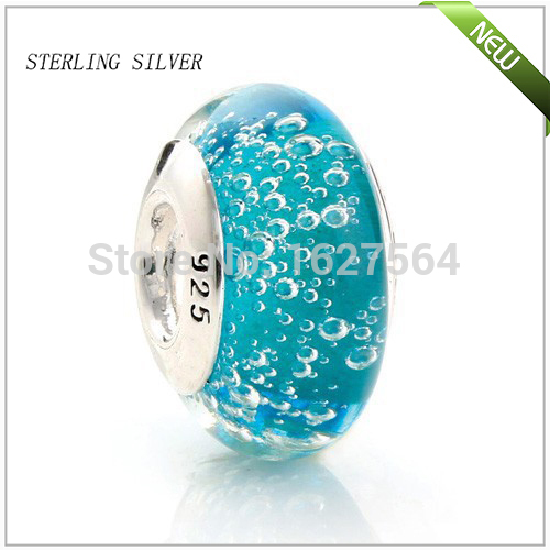 925 Sterling Silver Murano Glass Beads Europe Fits Pandora Charm Bracelets Necklaces Pendants DIY Jewelry Making