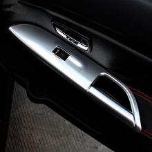 Car interior Abs chrome armrest decoration trim cover ring 4pcs for MITSUBISHI ASX MITSUBISHI ASX Accessories