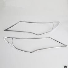 2014 2015 TOYOTA RAV4 RAV 4 CHROME Headlight Head Light Lamp Cover RAV4 Accessories