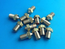 Wholesale 10pcs/lot 3D Printer Nozzle Full Metal M6 threaded Nozzle 0.5mm For E3D 3.0mm filaments DIY Reprap Makerbot