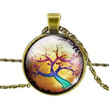 Fashion Pendant Necklace Vintage Bronze Statement Chain Necklace for Woman Classic Life Tree Jewelry for 2015