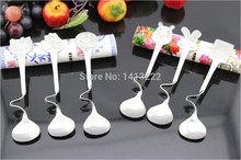 Cute personalized Loose Spring coffee Spoon Tea Squeeze Strainer Stainless Steel coffer bar supplies long spoon