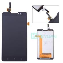 Wholesale Mobile phone spare parts 100% Original New for lenovo P780 LCD display with touch screen Digitizer black freeshipping