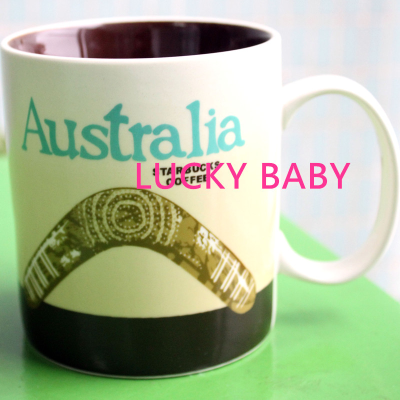 Free shipping Global City cup mug ceramic cup Australia Melbourne 16oz