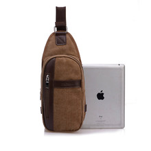 2015 New men waist packs trunk unisex canvas chest bags solid sports outdoor chest pack small