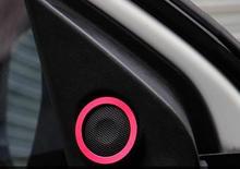 MITSUBISHI ASX interior Aluminum Alloy audio speaker decoration trim cover ring 5 color MITSUBISHI ASX Accessories