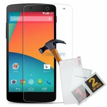 Hot newBrand New Screen Protector for LG Nexus 5 Anti-Explosion Temper Glass 9H Mobile Phone Film Free Shipping