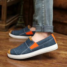 and summer fashion casual shoes wholesale Korean version of color breathable canvas shoes men dawdler