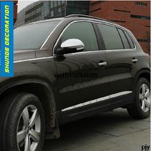 Car full window Stainless steel Chromium Styling decoration cover trim 10pcs for 2010 2015 Volkswagen vw
