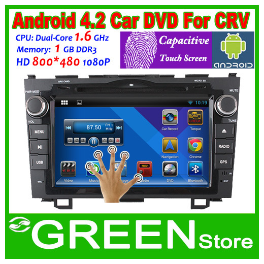 2014 New Android 4 2 Dual Core Car DVD Player PC Vehicle GPS For Honda CRV