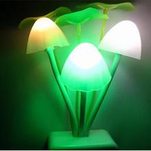 EU US Romantic Colorful LED Mushroom Night Light Dream Bed Lamp Home Illumination Party Decoration GM182