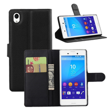 For Sony Xperia M4 Aqua Case 2015 New Fashion Flip Leather Phone Bag Case Cover For