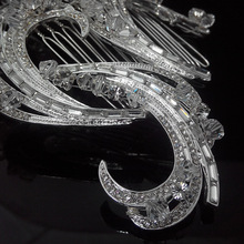 Hot 2015 Tiara Decoration For Hair Rhinestone Bridal Wedding Hairpins Hair Accessories Jewelry HCJ209