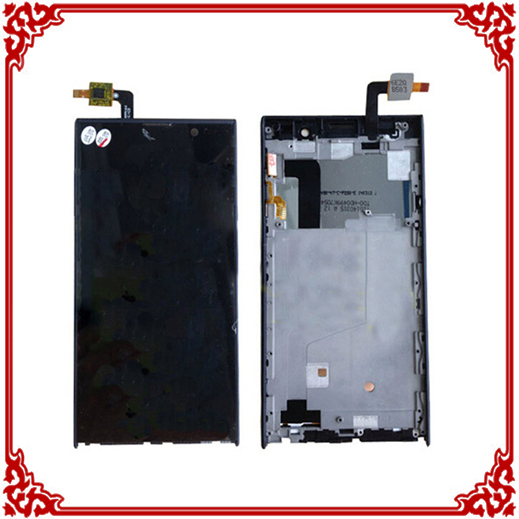 100 original Smartphone For INEW V3 LCD Display Digitizer Touch Screen Glass with frame Black Color