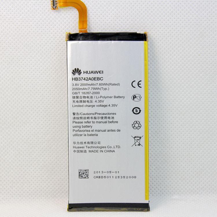 High capacity Original 2000mAh P6 Battery Replacement Mobile Phone Battery for Huawei Ascend P6 batteria batterij