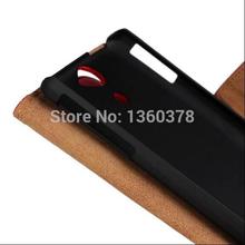 2015 Genuine leather 11 Color luxury cell phone case Wallet Case For sony Xperia V Lt25i