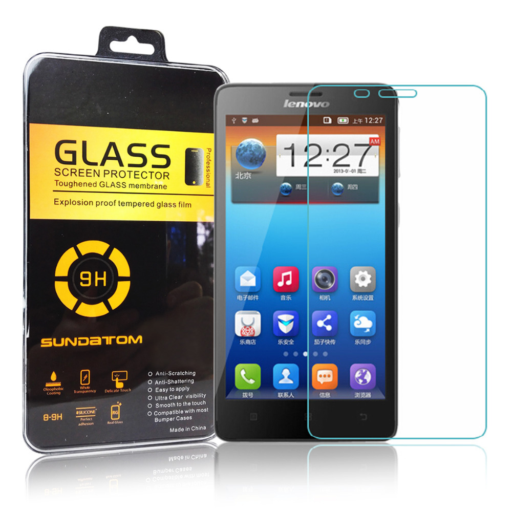 Sundatom 9H Rounded edge 2 5D Lenovo S660 Premium Tempered Glass Screen Protector for 4 7