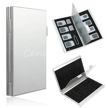 Новинка 15 в 1 двухместный рабочий стол высокое качество алюминиевый SIM для Nano SIM карты Pin ящик для хранения чехол держатель протектор экрана