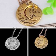 New Arrival I Love You To The Moon and Back Pendant Necklace Jewelry Mother s Day