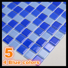 33pcs 300 300mm EUR Crystal Glass Mosaic Tiles for Bathroom Kitchen Swimming Pool Decoration Backdrop Wall