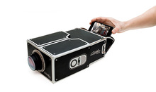 Free Shipping 1Piece In Stock Cardboard Smartphone Projector / DIY Mobile Phone Projector 1.0