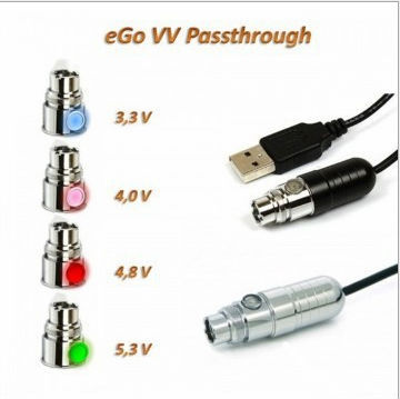  HOT EGO USB VV Passthrough Variable Voltage Battery fit for all ego 510 Thread Atomizer