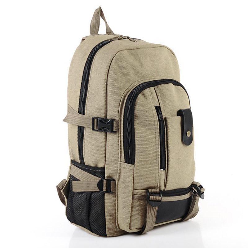 S03 2015 hot Baobao male fashion casual canvas backpack middle school bag travel bag large capacity