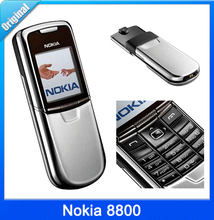 100% Original NOKIA 8800 Unlocked Cell Phone GSM 64MB RAM Jave Symbian S40 OS Mobile Phone Refurbished Free Shipping