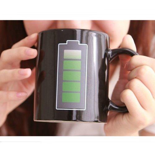 1Pcs Magic Battery Coffee Tea Milk Hot Cold Heat Sensitive Color Changing Mug Cup