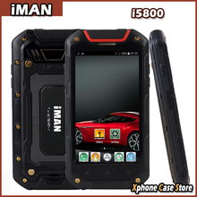 iMAN i5800 8GB 1GB 4 5 Android 4 4 Waterproof Shockproof Dustproof 3G SmartPhone MTK6582 Quad